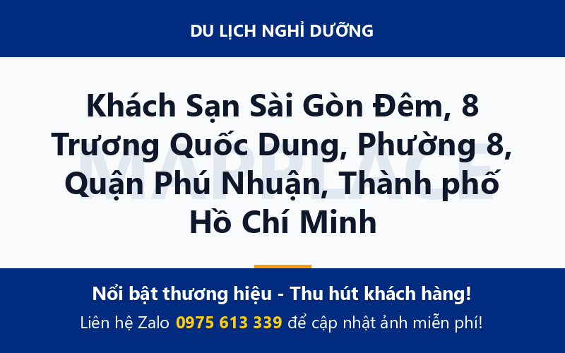 Khách Sạn Sài Gòn Đêm, 8 Trương Quốc Dung, Phường 8, Quận Phú Nhuận, Thành phố Hồ Chí Minh