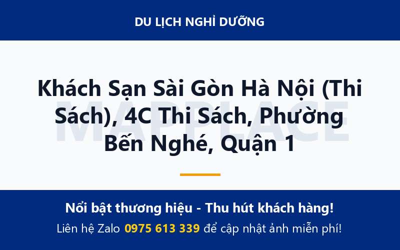 Khách Sạn Sài Gòn Hà Nội (Thi Sách), 4C Thi Sách, Phường Bến Nghé, Quận 1