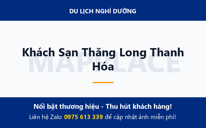 Khách Sạn Thăng Long Thanh Hóa