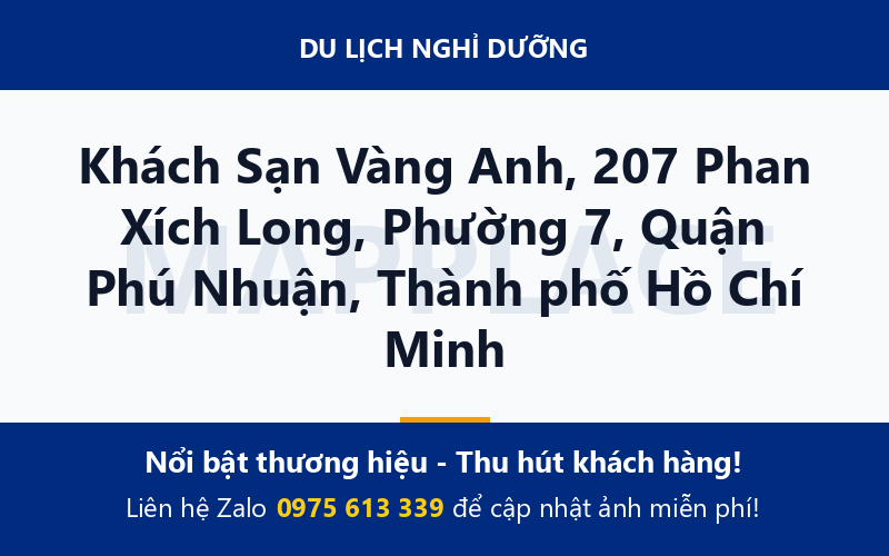 Khách Sạn Vàng Anh, 207 Phan Xích Long, Phường 7, Quận Phú Nhuận, Thành phố Hồ Chí Minh