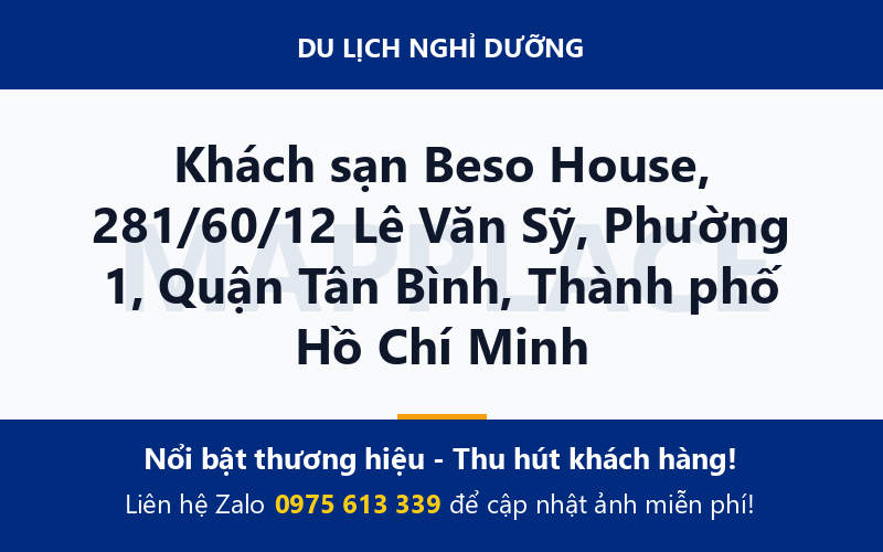 Khách sạn Beso House, 281/60/12 Lê Văn Sỹ, Phường 1, Quận Tân Bình, Thành phố Hồ Chí Minh