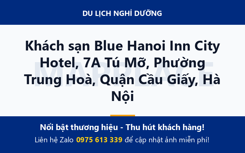Khách sạn Blue Hanoi Inn City Hotel, 7A Tú Mỡ, Phường Trung Hoà, Quận Cầu Giấy, Hà Nội
