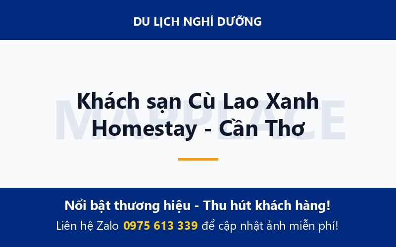 Khách sạn Cù Lao Xanh Homestay - Cần Thơ