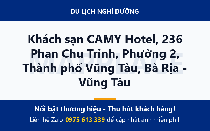 Khách sạn CAMY Hotel, 236 Phan Chu Trinh, Phường 2, Thành phố Vũng Tàu, Bà Rịa - Vũng Tàu