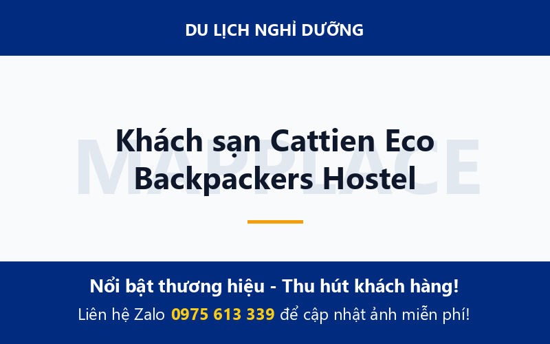 Khách sạn Cattien Eco Backpackers Hostel