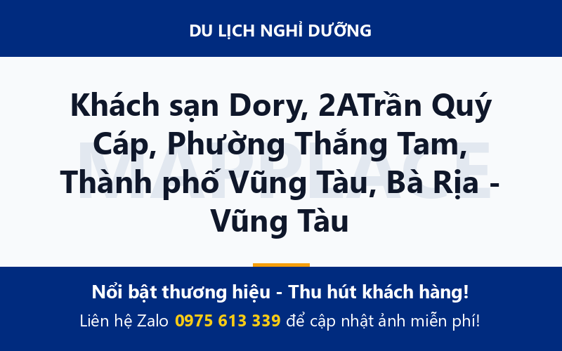 Khách sạn Dory, 2ATrần Quý Cáp, Phường Thắng Tam, Thành phố Vũng Tàu, Bà Rịa - Vũng Tàu