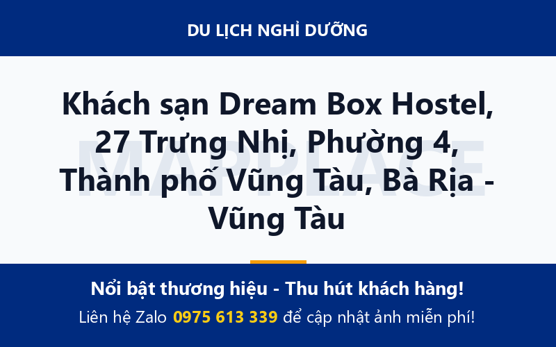 Khách sạn Dream Box Hostel, 27 Trưng Nhị, Phường 4, Thành phố Vũng Tàu, Bà Rịa - Vũng Tàu