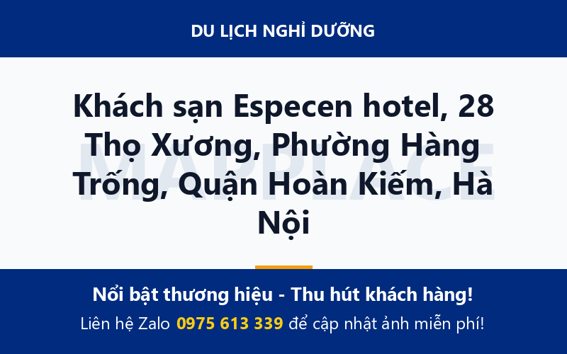 Khách sạn Especen hotel, 28 Thọ Xương, Phường Hàng Trống, Quận Hoàn Kiếm, Hà Nội