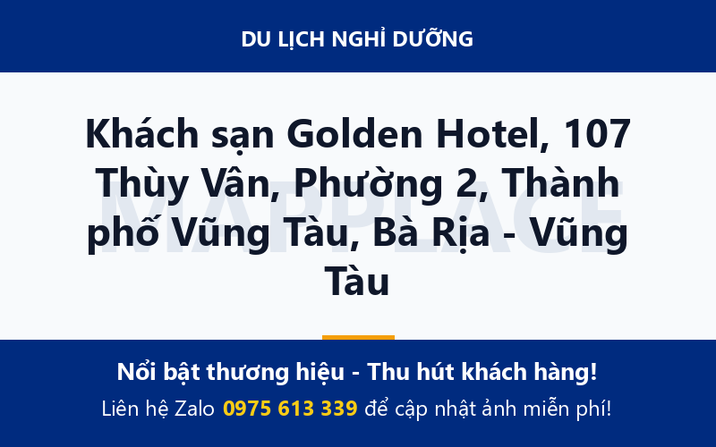 Khách sạn Golden Hotel, 107 Thùy Vân, Phường 2, Thành phố Vũng Tàu, Bà Rịa - Vũng Tàu