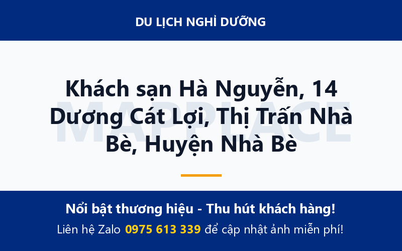 Khách sạn Hà Nguyễn, 14 Dương Cát Lợi, Thị Trấn Nhà Bè, Huyện Nhà Bè