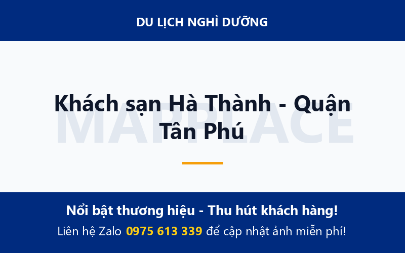 Khách sạn Hà Thành - Quận Tân Phú