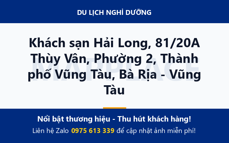 Khách sạn Hải Long, 81/20A Thùy Vân, Phường 2, Thành phố Vũng Tàu, Bà Rịa - Vũng Tàu