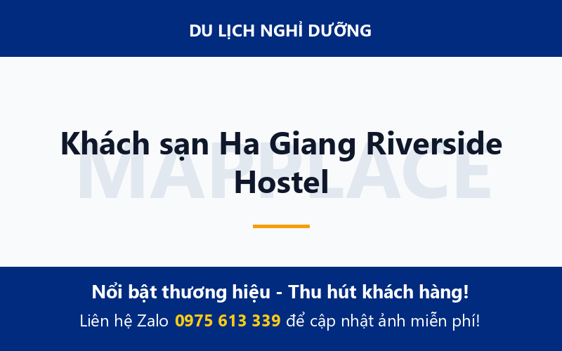 Khách sạn Ha Giang Riverside Hostel