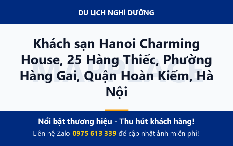 Khách sạn Hanoi Charming House, 25 Hàng Thiếc, Phường Hàng Gai, Quận Hoàn Kiếm, Hà Nội