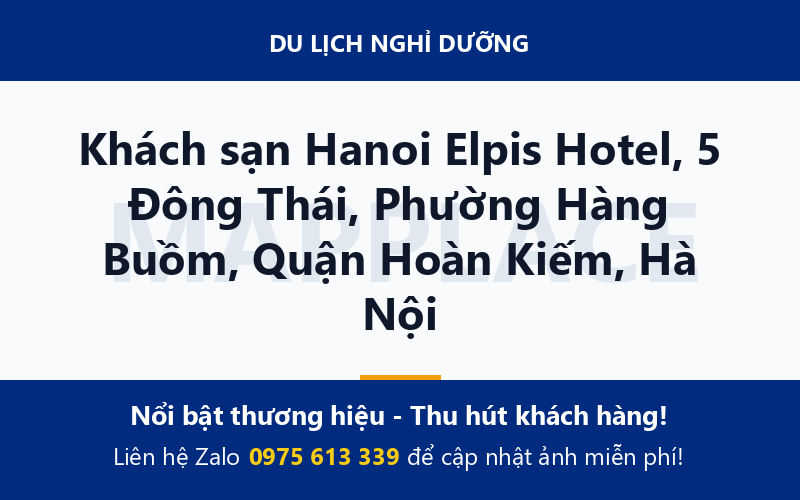 Khách sạn Hanoi Elpis Hotel, 5 Đông Thái, Phường Hàng Buồm, Quận Hoàn Kiếm, Hà Nội