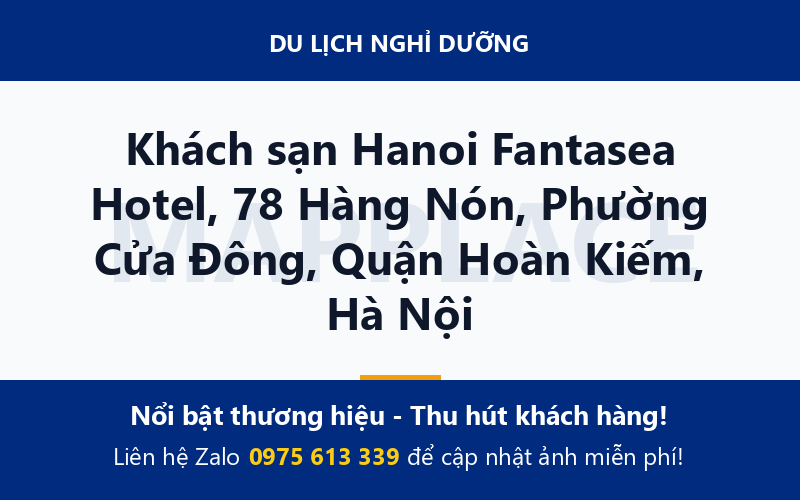 Khách sạn Hanoi Fantasea Hotel, 78 Hàng Nón, Phường Cửa Đông, Quận Hoàn Kiếm, Hà Nội