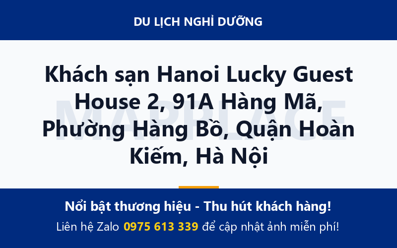 Khách sạn Hanoi Lucky Guest House 2, 91A Hàng Mã, Phường Hàng Bồ, Quận Hoàn Kiếm, Hà Nội