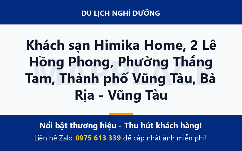 Khách sạn Himika Home, 2 Lê Hồng Phong, Phường Thắng Tam, Thành phố Vũng Tàu, Bà Rịa - Vũng Tàu
