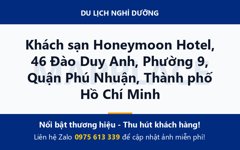 Khách sạn Honeymoon Hotel, 46 Đào Duy Anh, Phường 9, Quận Phú Nhuận, Thành phố Hồ Chí Minh