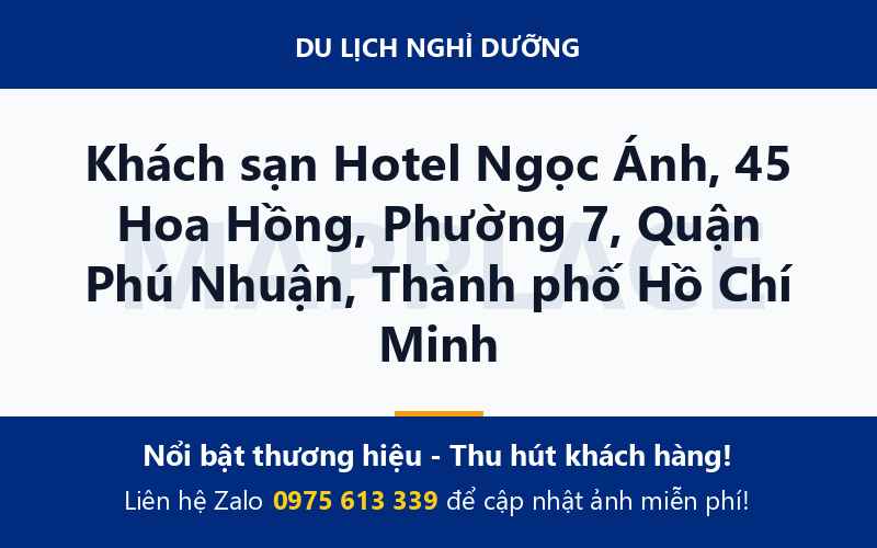 Khách sạn Hotel Ngọc Ánh, 45 Hoa Hồng, Phường 7, Quận Phú Nhuận, Thành phố Hồ Chí Minh