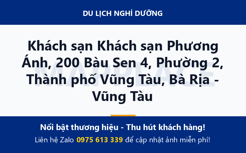 Khách sạn Khách sạn Phương Ánh, 200 Bàu Sen 4, Phường 2, Thành phố Vũng Tàu, Bà Rịa - Vũng Tàu