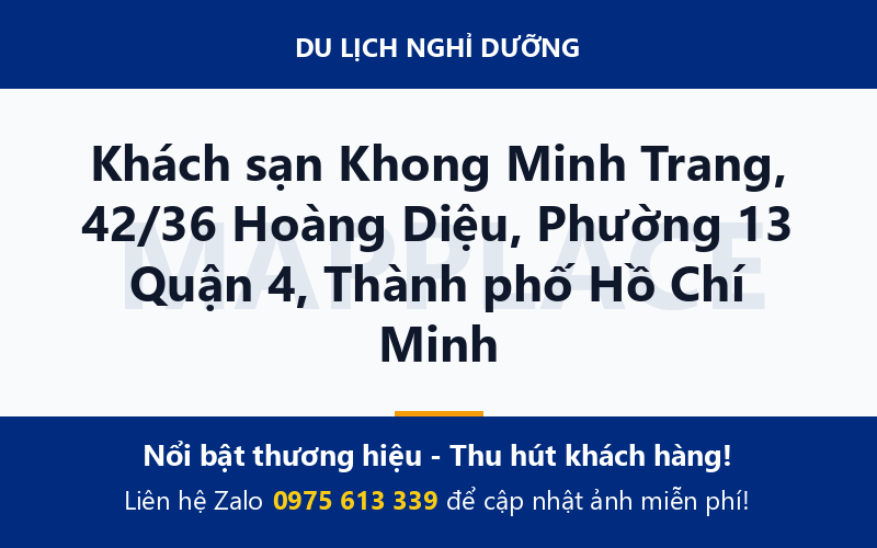 Khách sạn Khong Minh Trang, 42/36 Hoàng Diệu, Phường 13 Quận 4, Thành phố Hồ Chí Minh