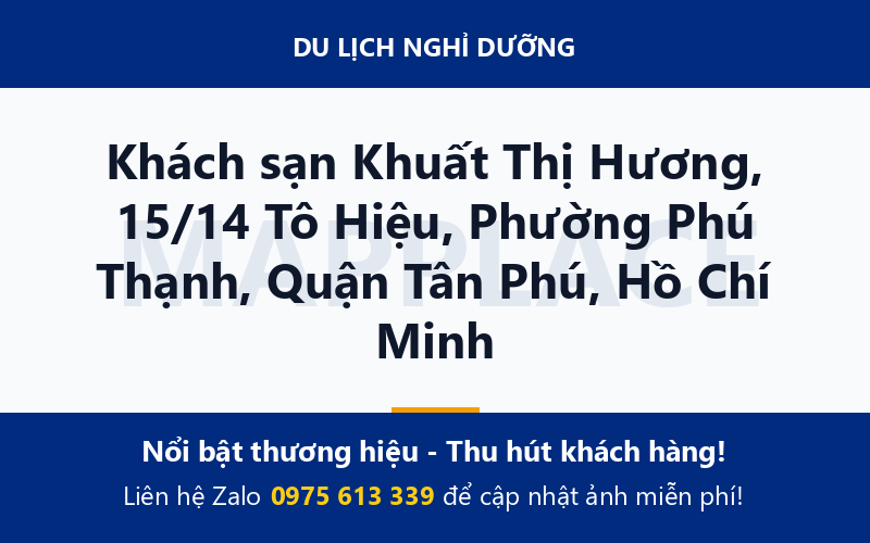 Khách sạn Khuất Thị Hương, 15/14 Tô Hiệu, Phường Phú Thạnh, Quận Tân Phú, Hồ Chí Minh