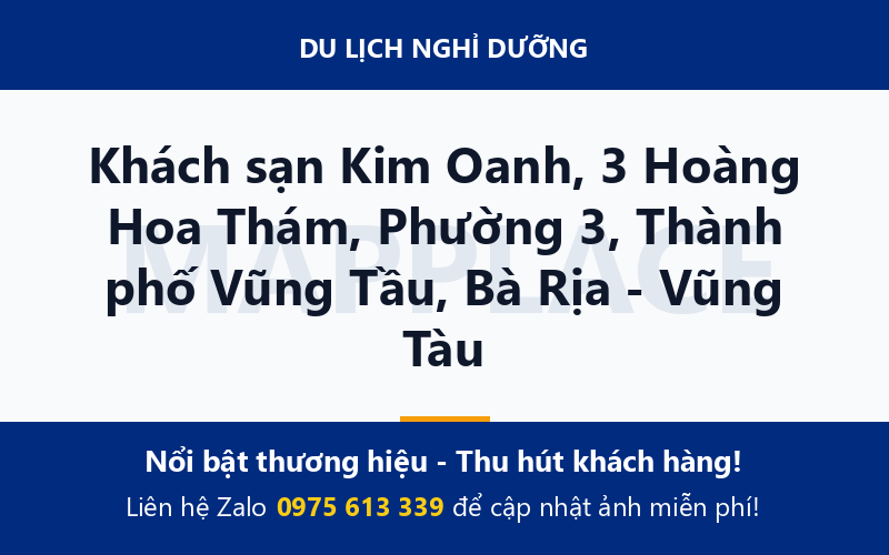 Khách sạn Kim Oanh, 3 Hoàng Hoa Thám, Phường 3, Thành phố Vũng Tầu, Bà Rịa - Vũng Tàu