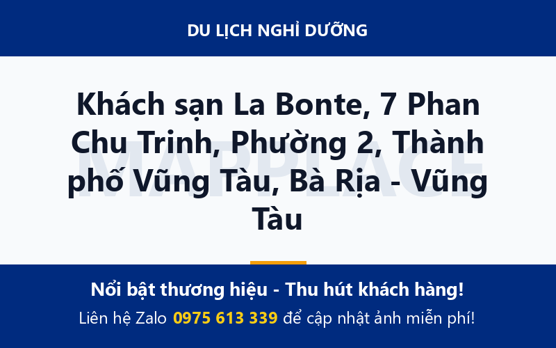 Khách sạn La Bonte, 7 Phan Chu Trinh, Phường 2, Thành phố Vũng Tàu, Bà Rịa - Vũng Tàu