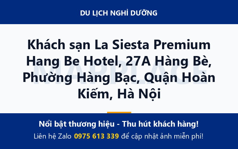 Khách sạn La Siesta Premium Hang Be Hotel, 27A Hàng Bè, Phường Hàng Bạc, Quận Hoàn Kiếm, Hà Nội