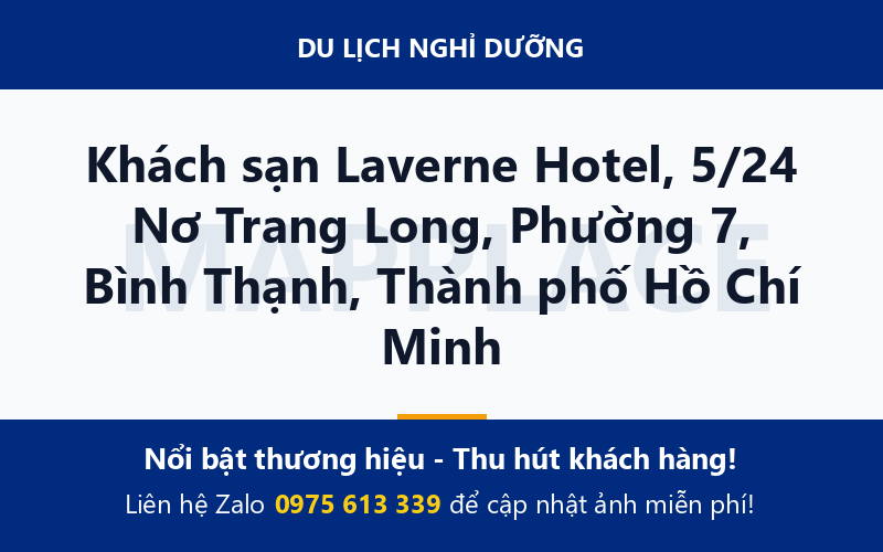 Khách sạn Laverne Hotel, 5/24 Nơ Trang Long, Phường 7, Bình Thạnh, Thành phố Hồ Chí Minh