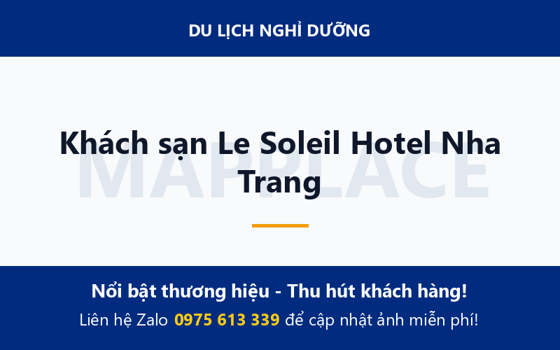 Khách sạn Le Soleil Hotel Nha Trang