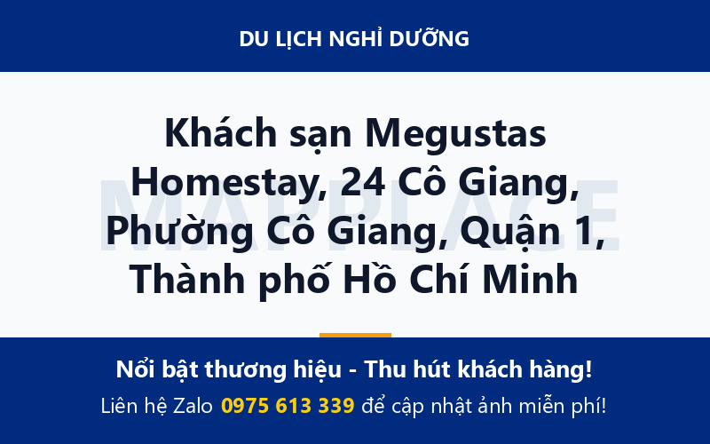 Khách sạn Megustas Homestay, 24 Cô Giang, Phường Cô Giang, Quận 1, Thành phố Hồ Chí Minh