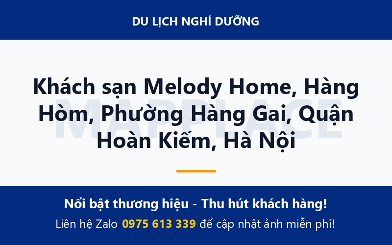 Khách sạn Melody Home, Hàng Hòm, Phường Hàng Gai, Quận Hoàn Kiếm, Hà Nội