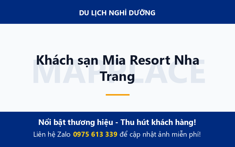 Khách sạn Mia Resort Nha Trang