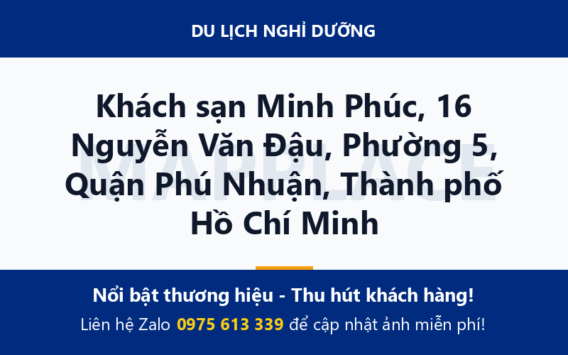 Khách sạn Minh Phúc, 16 Nguyễn Văn Đậu, Phường 5, Quận Phú Nhuận, Thành phố Hồ Chí Minh