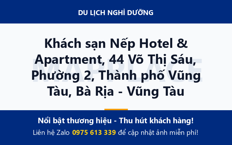 Khách sạn Nếp Hotel & Apartment, 44 Võ Thị Sáu, Phường 2, Thành phố Vũng Tàu, Bà Rịa - Vũng Tàu