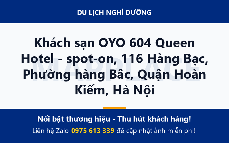 Khách sạn OYO 604 Queen Hotel - spot-on, 116 Hàng Bạc, Phường hàng Bâc, Quận Hoàn Kiếm, Hà Nội
