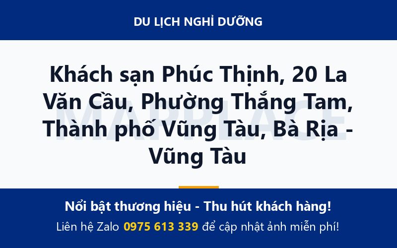 Khách sạn Phúc Thịnh, 20 La Văn Cầu, Phường Thắng Tam, Thành phố Vũng Tàu, Bà Rịa - Vũng Tàu
