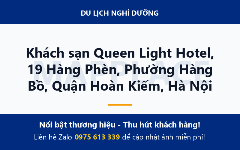 Khách sạn Queen Light Hotel, 19 Hàng Phèn, Phường Hàng Bồ, Quận Hoàn Kiếm, Hà Nội