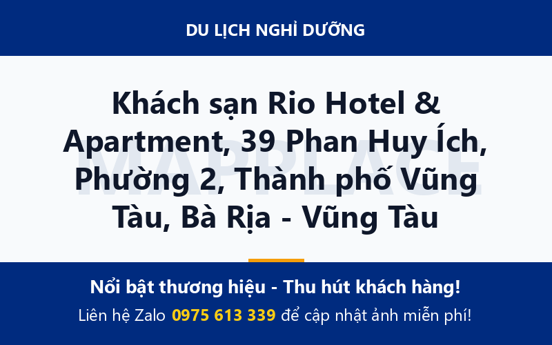 Khách sạn Rio Hotel & Apartment, 39 Phan Huy Ích, Phường 2, Thành phố Vũng Tàu, Bà Rịa - Vũng Tàu