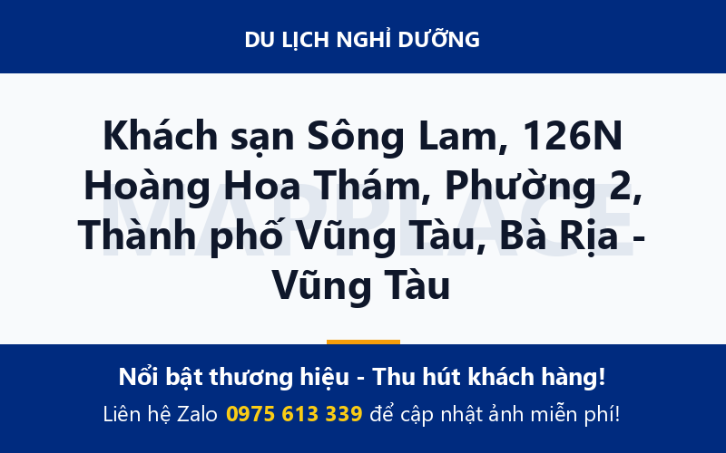 Khách sạn Sông Lam, 126N Hoàng Hoa Thám, Phường 2, Thành phố Vũng Tàu, Bà Rịa - Vũng Tàu