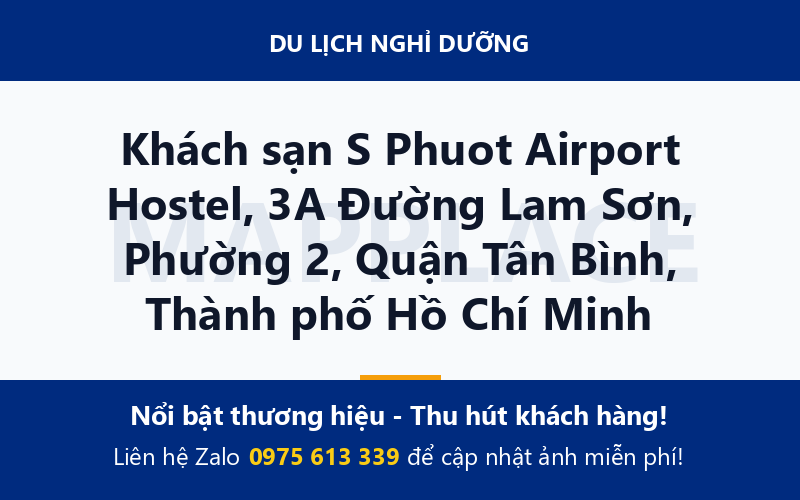 Khách sạn S Phuot Airport Hostel, 3A Đường Lam Sơn, Phường 2, Quận Tân Bình, Thành phố Hồ Chí Minh