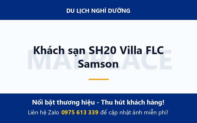 Khách sạn SH20 Villa FLC Samson