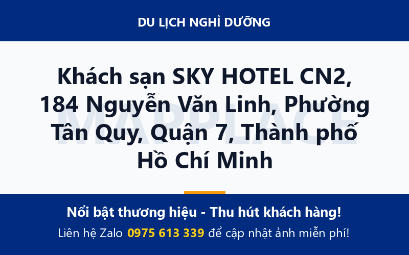 Khách sạn SKY HOTEL CN2, 184 Nguyễn Văn Linh, Phường Tân Quy, Quận 7, Thành phố Hồ Chí Minh