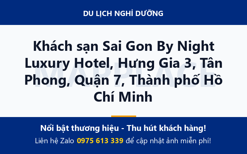 Khách sạn Sai Gon By Night Luxury Hotel, Hưng Gia 3, Tân Phong, Quận 7, Thành phố Hồ Chí Minh