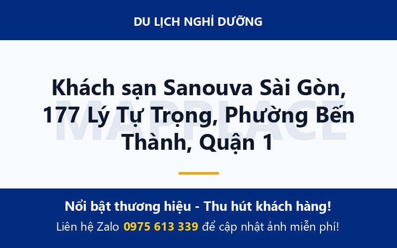 Khách sạn Sanouva Sài Gòn, 177 Lý Tự Trọng, Phường Bến Thành, Quận 1