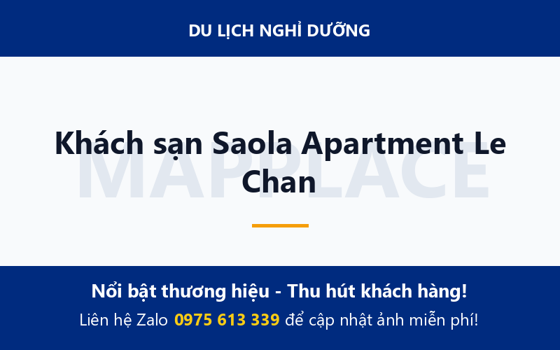 Khách sạn Saola Apartment Le Chan