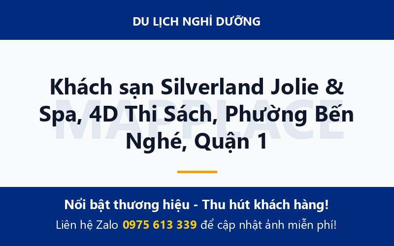Khách sạn Silverland Jolie & Spa, 4D Thi Sách, Phường Bến Nghé, Quận 1
