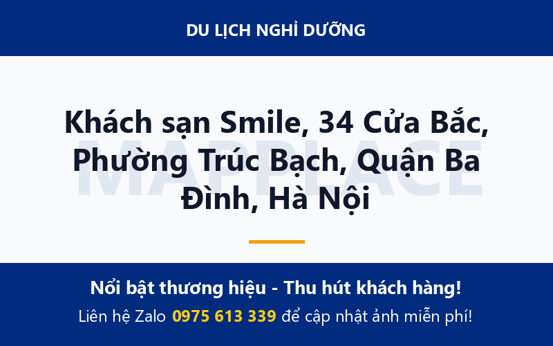 Khách sạn Smile, 34 Cửa Bắc, Phường Trúc Bạch, Quận Ba Đình, Hà Nội